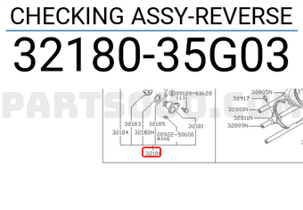Nissan 3218035G03 CHECKING ASSY-REVERSE