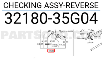 Nissan 3218035G04 CHECKING ASSY-REVERSE