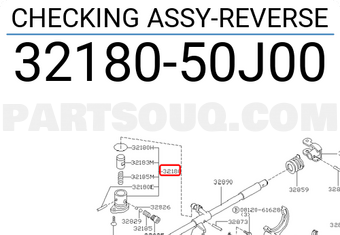 Nissan 3218050J00 CHECKING ASSY-REVERSE