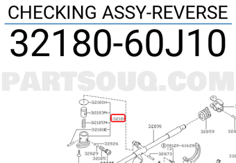 Nissan 3218060J10 CHECKING ASSY-REVERSE