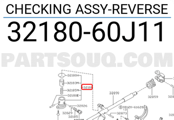 Nissan 3218060J11 CHECKING ASSY-REVERSE