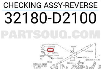 Nissan 32180D2100 CHECKING ASSY-REVERSE