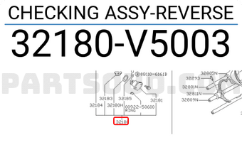 Nissan 32180V5003 CHECKING ASSY-REVERSE