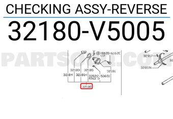 Nissan 32180V5005 CHECKING ASSY-REVERSE