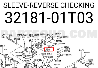 Nissan 3218101T03 SLEEVE-REVERSE CHECKING