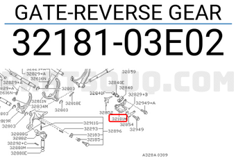 Nissan 3218103E02 GATE-REVERSE GEAR