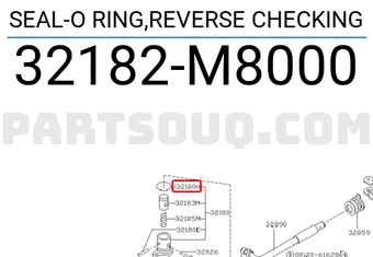 Nissan 32182M8000 SEAL-O RING,REVERSE CHECKING