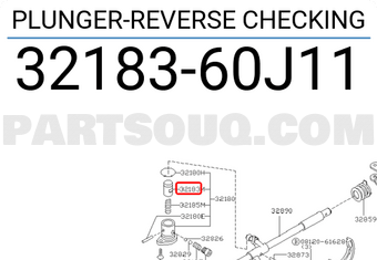Nissan 3218360J11 PLUNGER-REVERSE CHECKING