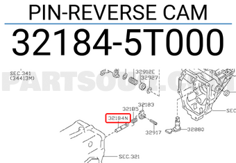 Nissan 321845T000 PIN-REVERSE CAM