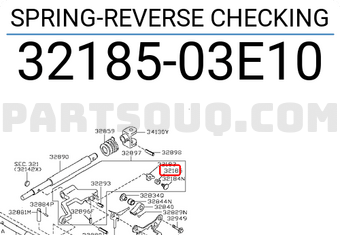 Nissan 3218503E10 SPRING-REVERSE CHECKING