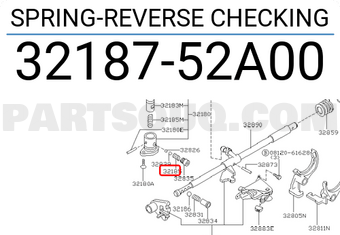 Nissan 3218752A00 SPRING-REVERSE CHECKING