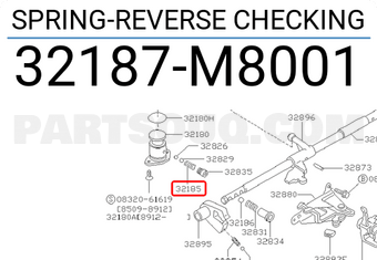Nissan 32187M8001 SPRING-REVERSE CHECKING