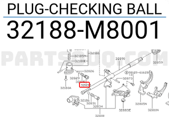 Nissan 32188M8001 PLUG-CHECKING BALL