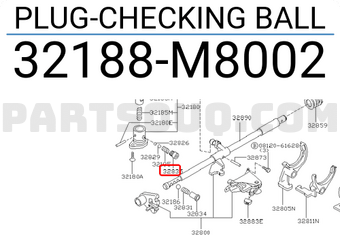 Nissan 32188M8002 PLUG-CHECKING BALL