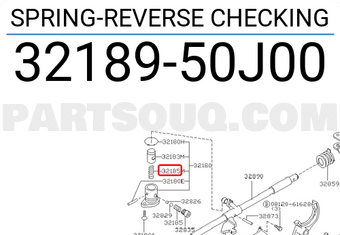 Nissan 3218950J00 SPRING-REVERSE CHECKING