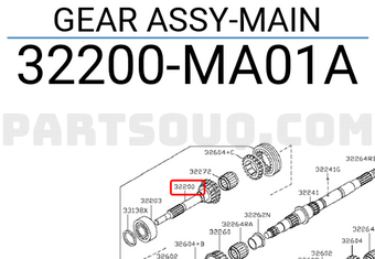 Nissan 32200MA01A GEAR ASSY-MAIN