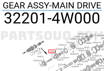 Nissan 322014W000 GEAR ASSY-MAIN DRIVE
