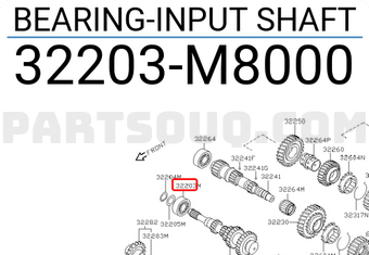 Nissan 32203M8000 BEARING-INPUT SHAFT