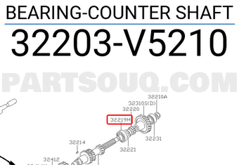 Nissan 32203V5210 BEARING-COUNTER SHAFT