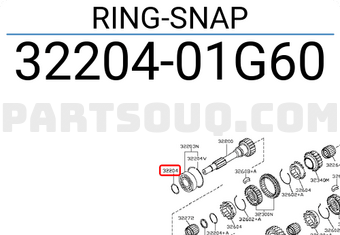 Nissan 3220401G60 RING-SNAP