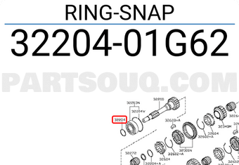 Nissan 3220401G62 RING-SNAP
