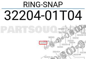 Nissan 3220401T04 RING-SNAP