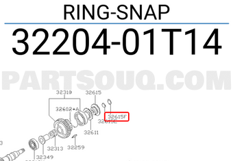 Nissan 3220401T14 RING-SNAP
