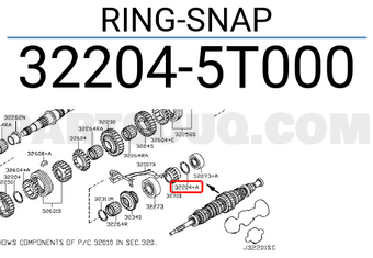 Nissan 322045T000 RING-SNAP