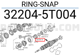 Nissan 322045T004 RING-SNAP