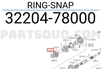 Nissan 3220478000 RING-SNAP