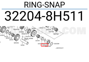 Nissan 322048H511 RING-SNAP
