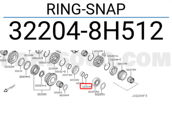 Nissan 322048H512 RING-SNAP