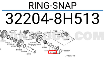 Nissan 322048H513 RING-SNAP
