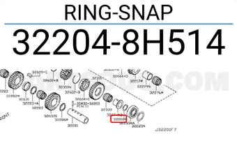 Nissan 322048H514 RING-SNAP