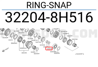Nissan 322048H516 RING-SNAP