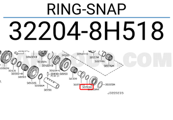 Nissan 322048H518 RING-SNAP