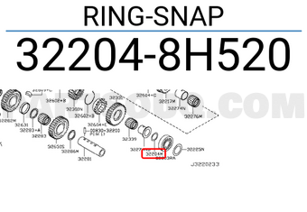 Nissan 322048H520 RING-SNAP