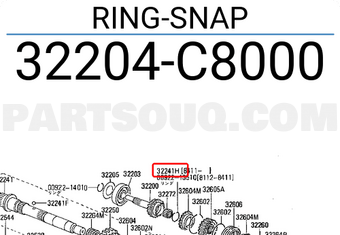 Nissan 32204C8000 RING-SNAP