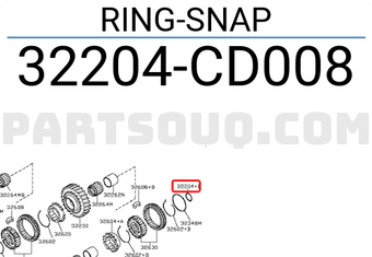 Nissan 32204CD008 RING-SNAP