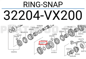 Nissan 32204VX200 RING-SNAP