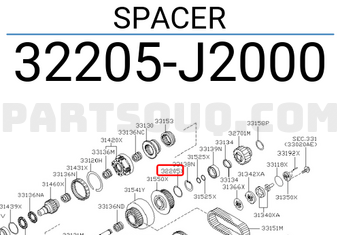 Nissan 32205J2000 SPACER