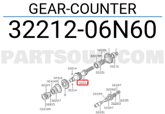 Nissan 3221206N60 GEAR-COUNTER