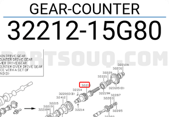 Nissan 3221215G80 GEAR-COUNTER