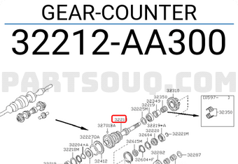 Nissan 32212AA300 GEAR-COUNTER