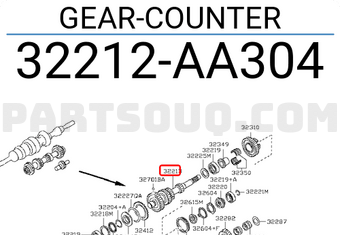 Nissan 32212AA304 GEAR-COUNTER