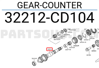 Nissan 32212CD104 GEAR-COUNTER