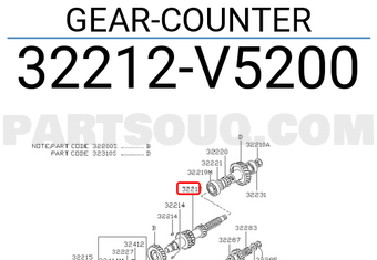 Nissan 32212V5200 GEAR-COUNTER