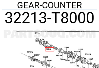Nissan 32213T8000 GEAR-COUNTER
