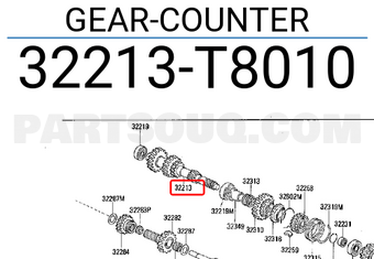 Nissan 32213T8010 GEAR-COUNTER