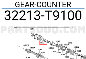 Nissan 32213T9100 GEAR-COUNTER